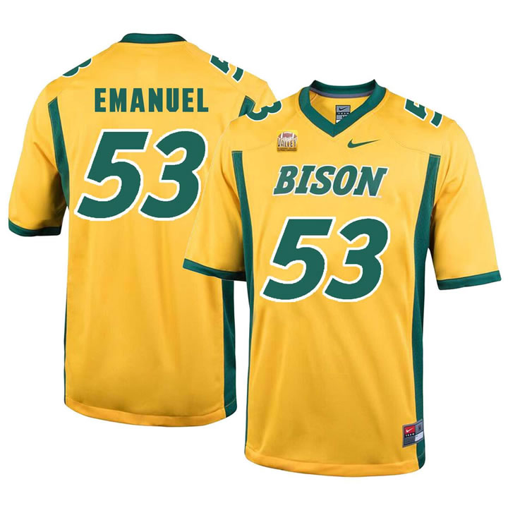 North Dakota State Bison 53 Kyle Emanuel Gold College Football Jersey Dzhi,We sell and wholesale North Dakota State Bison 53 Kyle Emanuel Gold College Football Jersey Dzhi on line form chian!